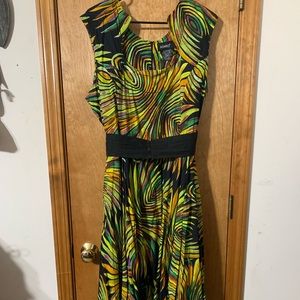 Ashro Beautiful, Colorful Statement Dress by